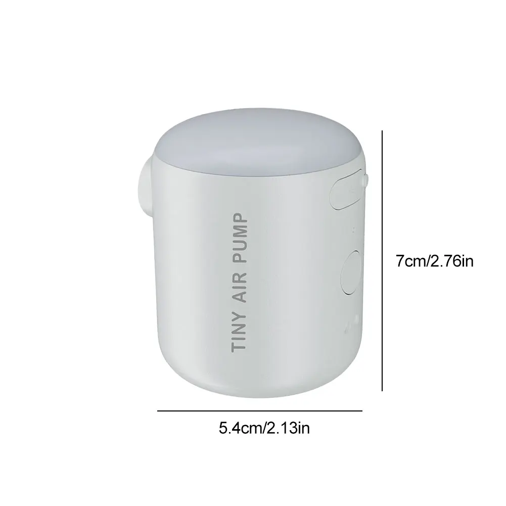 Camping Light Mini Air Inflator Pump USB Rechargeable Electric Air Pump 160LM Mini Inflate Deflate Pump for Air Mattresses Beds