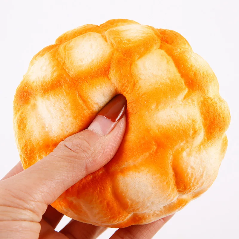 

Squishy Pineapple Bun Squeeze Toy Gradient Bread Slow Rising Anti Stress Reliever Toys Play House Simulated Food Squishies