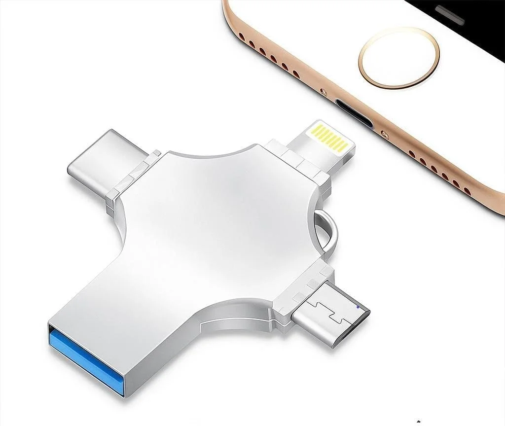 

KUTOU USB Flash Drive Photo Stick 64GB - 4 in 1 USB 3.0 High Speed Thumb Drive Memory Stick Portable Jump Drive Storage Device