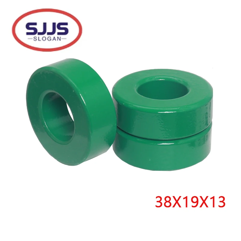 1PCS 38x19x13mm 38*19*13mm Green Iron Toroid Ferrite Core Used Widely in Inductors Power Transformers Welding Transformers