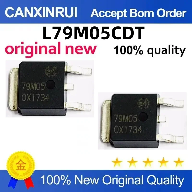 (5-100 pieces) Brand new L79M05CDT 79M05 linear/regulator 5V patch TO-252 spot chip IC