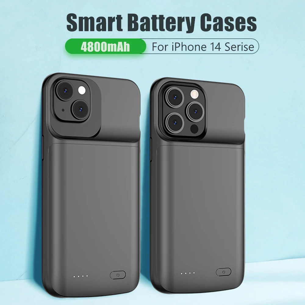 

Чехлы для iPhone 11 12 13 14 Pro Max Plus 12 13 Mini, портативное зарядное устройство, чехол с внешним аккумулятором для iPhone XS Max XR 7 8 Plus SE2