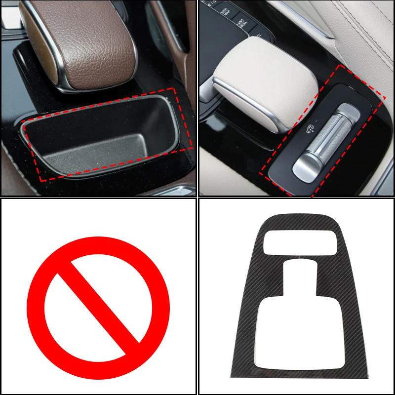 

True carbon fiber Central console panel trim Cover For Mercedes-Benz GLE GLS W167 400d 350amg 450 2020-2025 car accessories