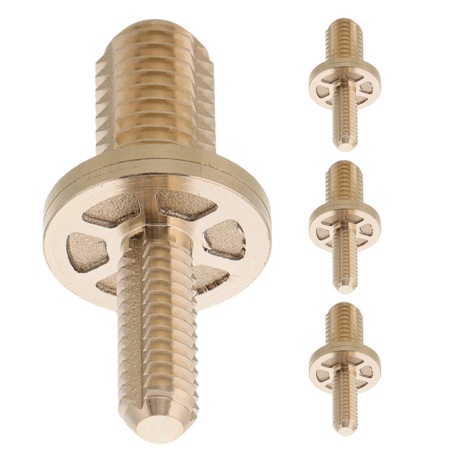 

4Pcs Billiard Cue Screws Brass Connectors Pool Cue Joint Hardware Extension Replacement Screws Professional Billiard Accessories