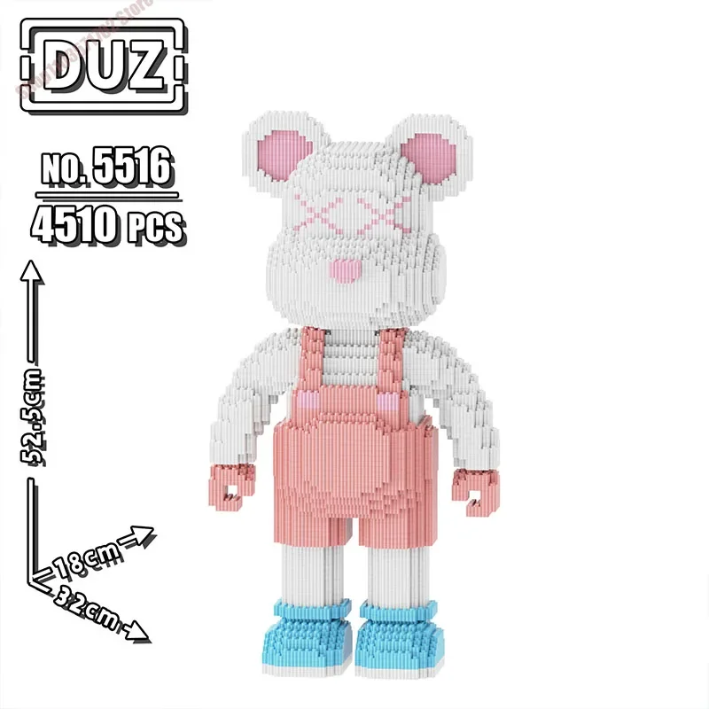 

Mechanical Violent Bear Building Blocks Toy Children's Educational DIY Assemble Model Bricks Set Antistress Toys Decor Gift