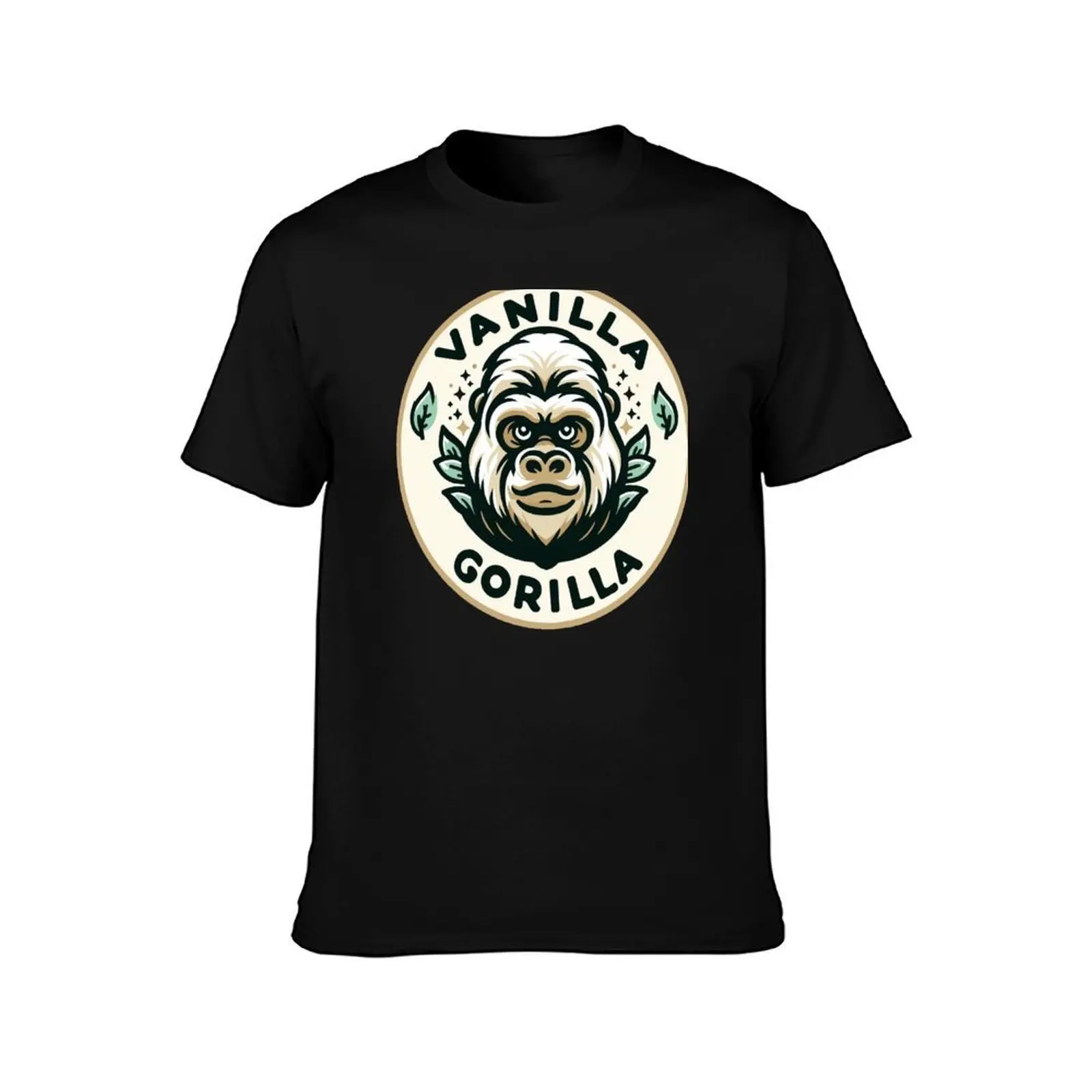 Vanilla Gorilla T-Shirt Basic Solid Color Casual Tee Shirt T-Shirt