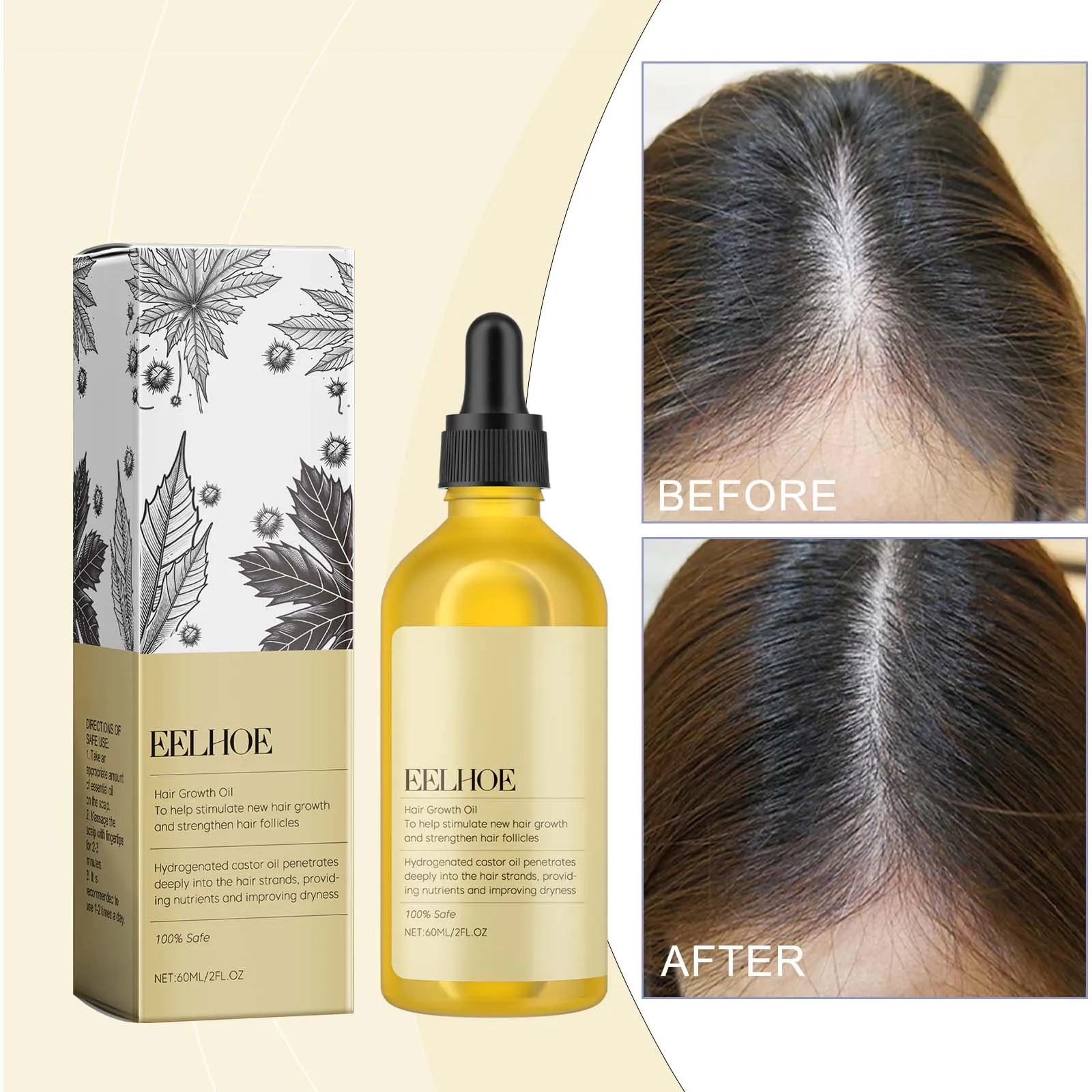 

60ml Improve Frizz Nourishing Hair Care Oil Repair Oil,Thrive Hair Growth Oil Healthy Gifts For Women Girls Party Supplies