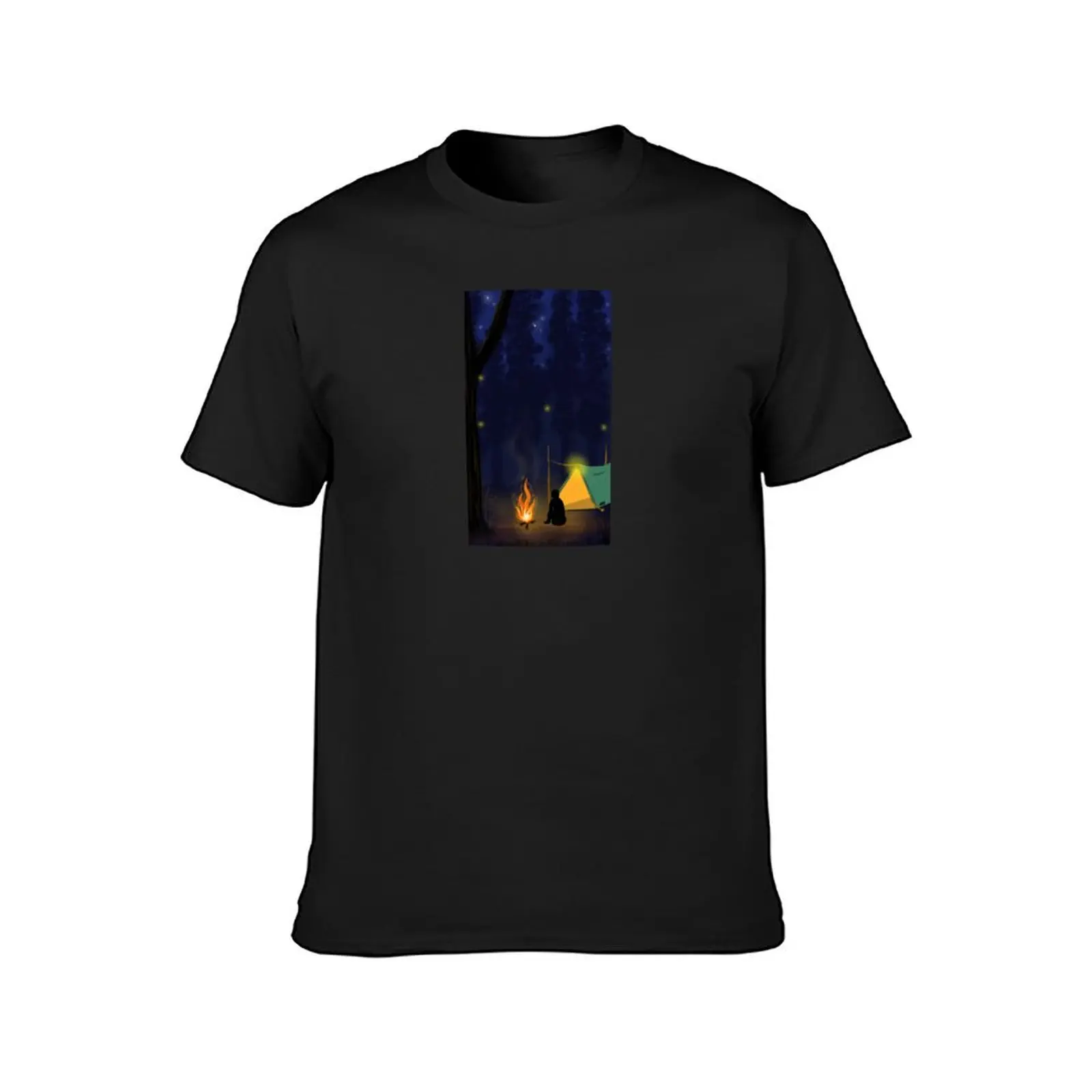 Camping scenes T-Shirt for a boy blacks t shirts men