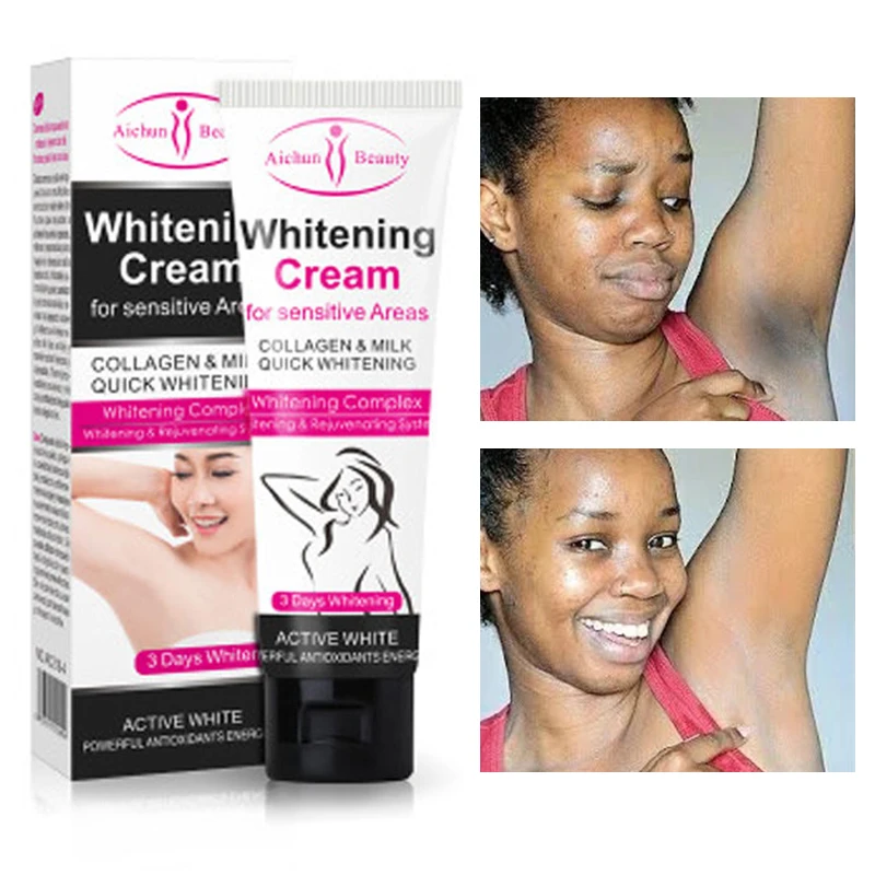 

Whitening Cream for Dark Skin Armpit Lightening Intimate Areas Underarm Body Skin Care Private Parts Whitening Beauty Health