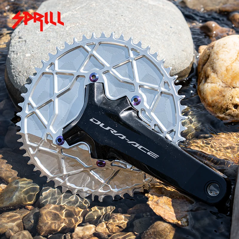 

66T New Design FOR TT TRIATHLON Aero For Shimano Dura-ace R9200 ULTEGRA R8100 Cranks Chainring 110mmBCD 66T 56T 58T 110bcd