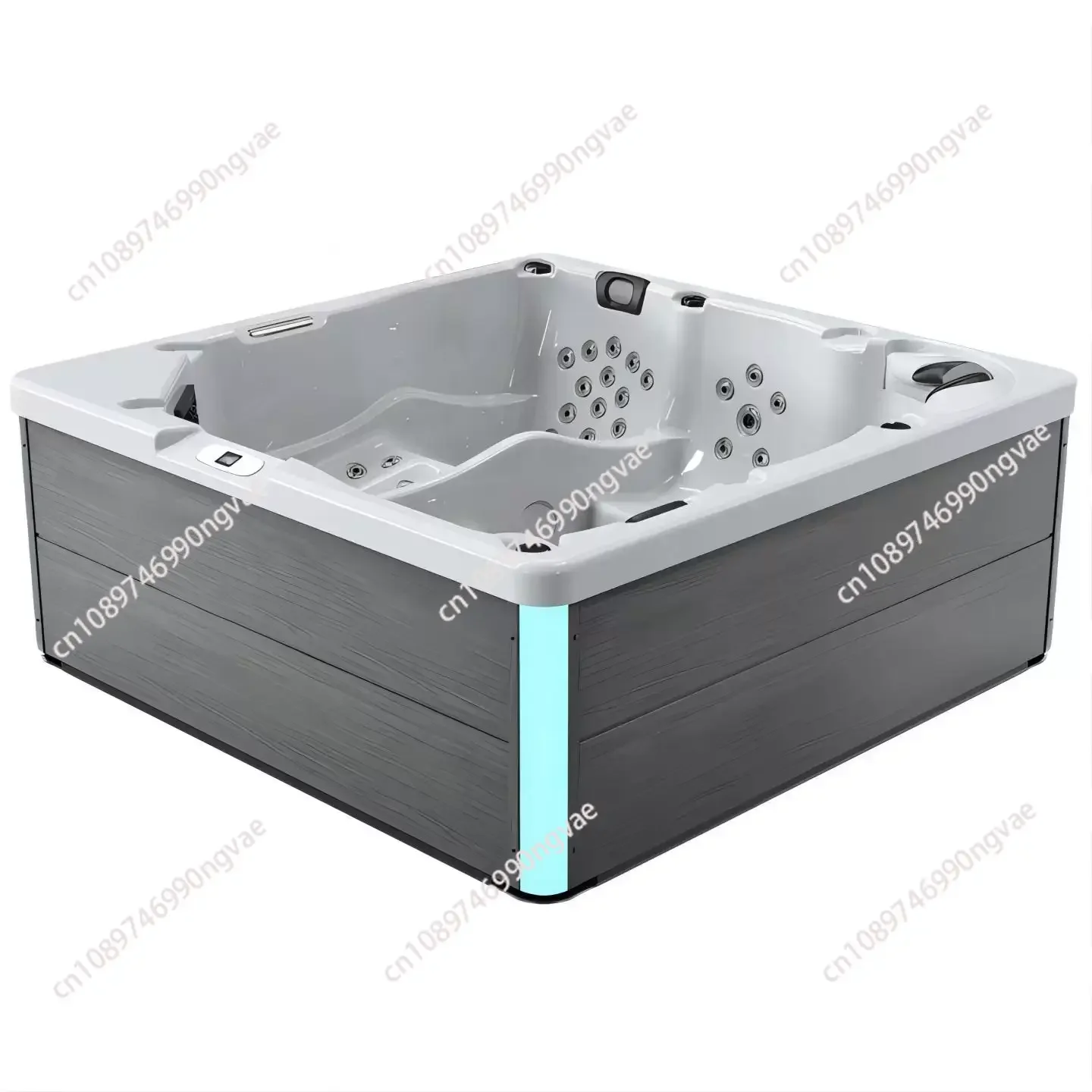 Villa de Jacuzzi para surf inteligente al aire libre, Hotel calentado, aguas termales, alojamiento en familia, Spa multijugador, piscina de Spa