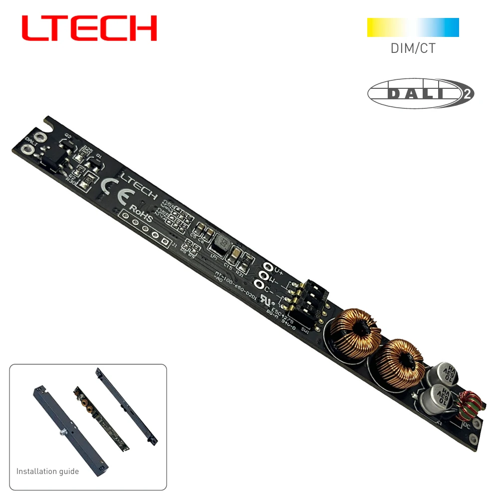 LTECH DALI CCT Constant Current LED Driver DT8 Dimming Special for Magnetic Absorption Lamp and Linear STUCCHI Standard Housing