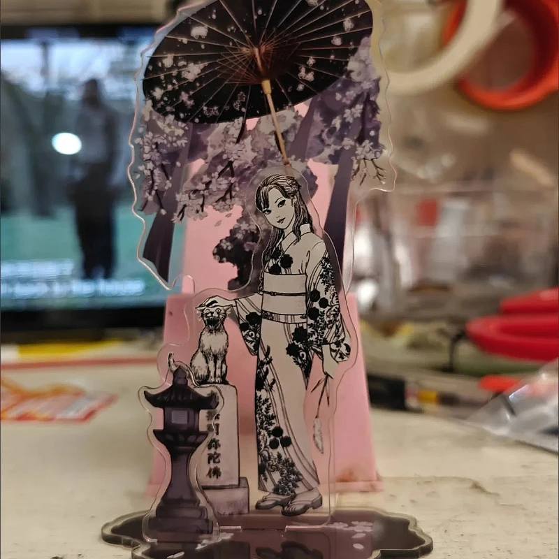 Junji Ito Comic الإبداع الثاني الاكريليك حامل نامو أميتابها هانا مظلة إيتو تشغيل تمثال المثيرة اليابان الأجهزة الطرفية لعب الأولاد