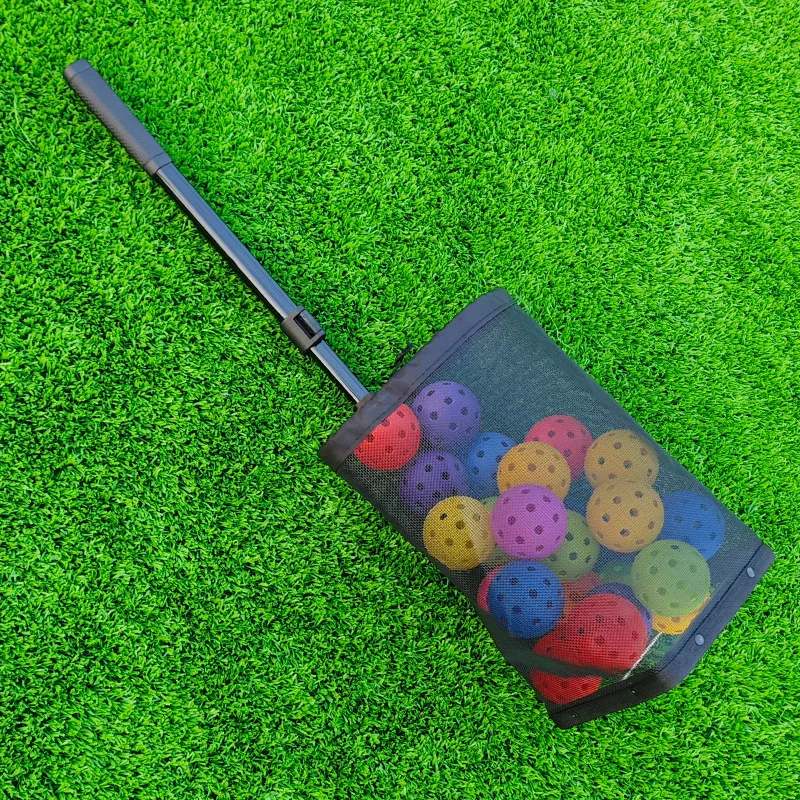 Pickleball Tennis Ball Picker, Portable Collector, 2 in 1 No-Bend Design, Convenient Storage Basket