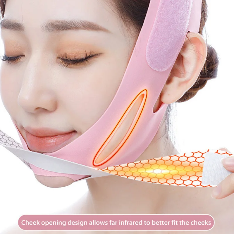 Bandage V Lift Mask Elastic Slimming Shaper Women Facial Contour Reduce Double Chin Cheek Up Belt Face Tape