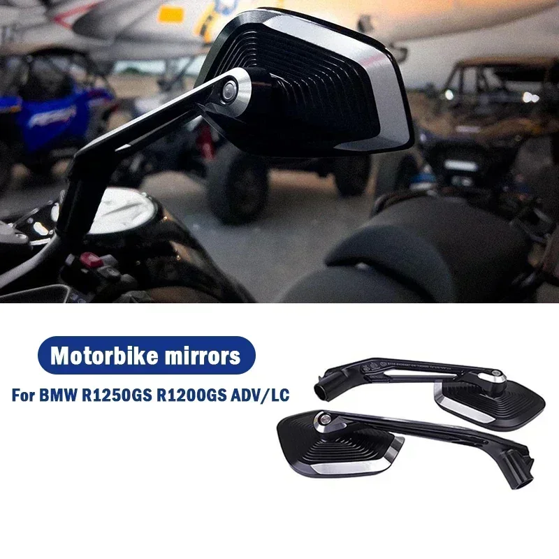 Retrovisor CNC para motocicleta, accesorios para BMW R1250GS, R1200GS, espejos laterales para Moto R 1250GS Adventure 1200GS