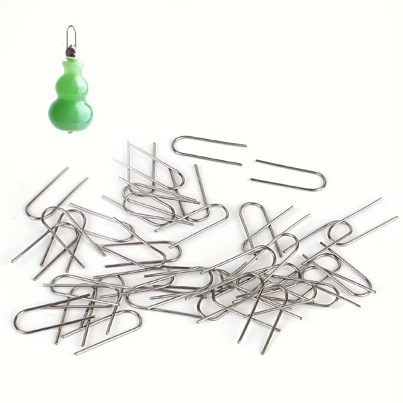 100Pcs Durable Metal Wire Hooks High Temp Resistant For Ceramics Pottery Firing Jewelry Making Various Handicraft Craft Part
