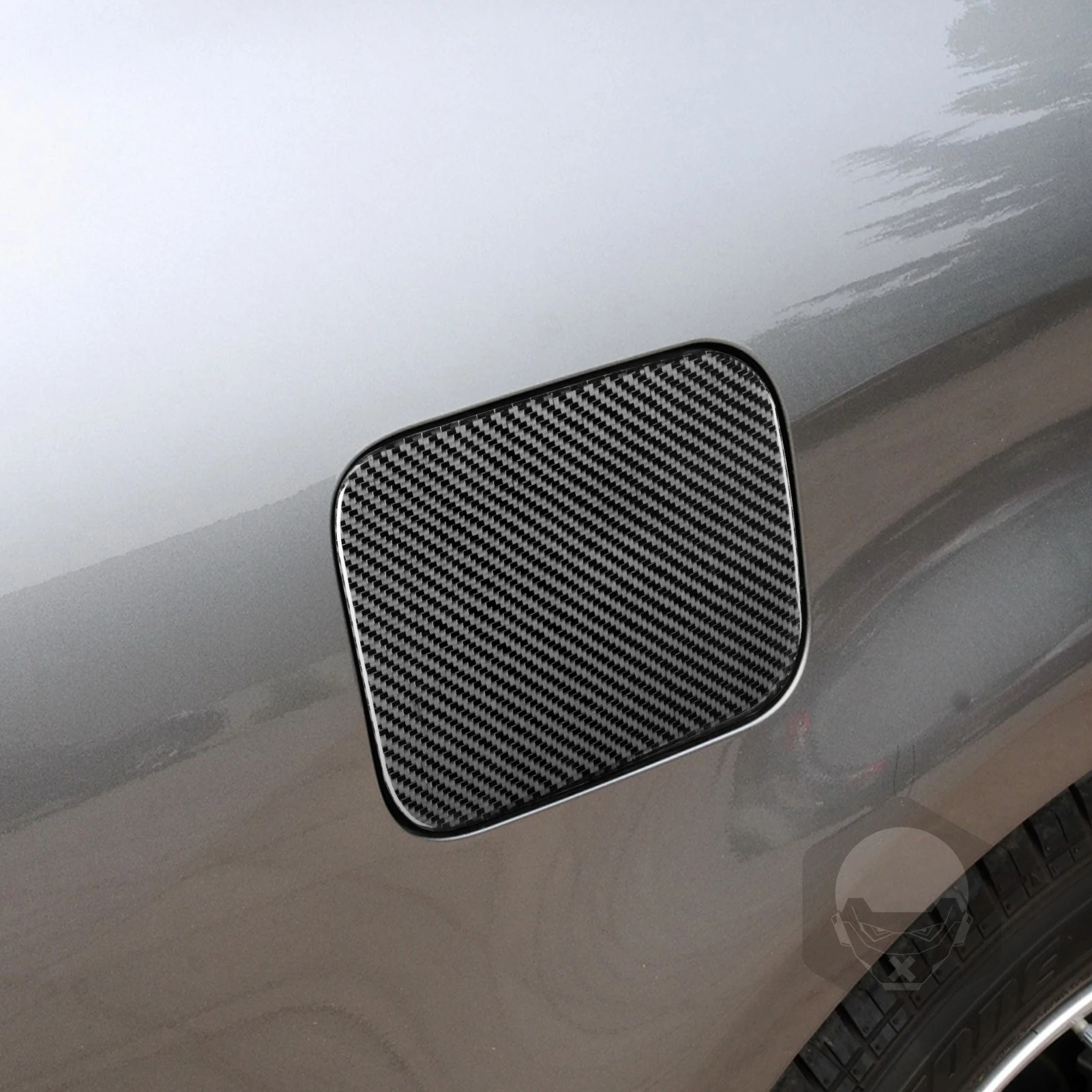 ألياف الكربون الحقيقية اكسسوارات السيارات غطاء الوقود الغاز غطاء لوحة مزخرفة ملصق لينة لإنفينيتي G35 07-08 G37 08-13 G25 11-12