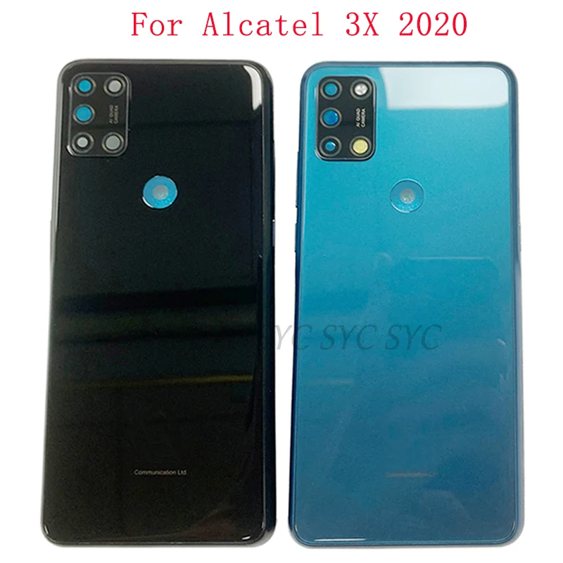 

Battery Cover Rear Door Housing For Alcatel 3X 2020 5061 Back Cover with Camera Lens Logo Repair Parts