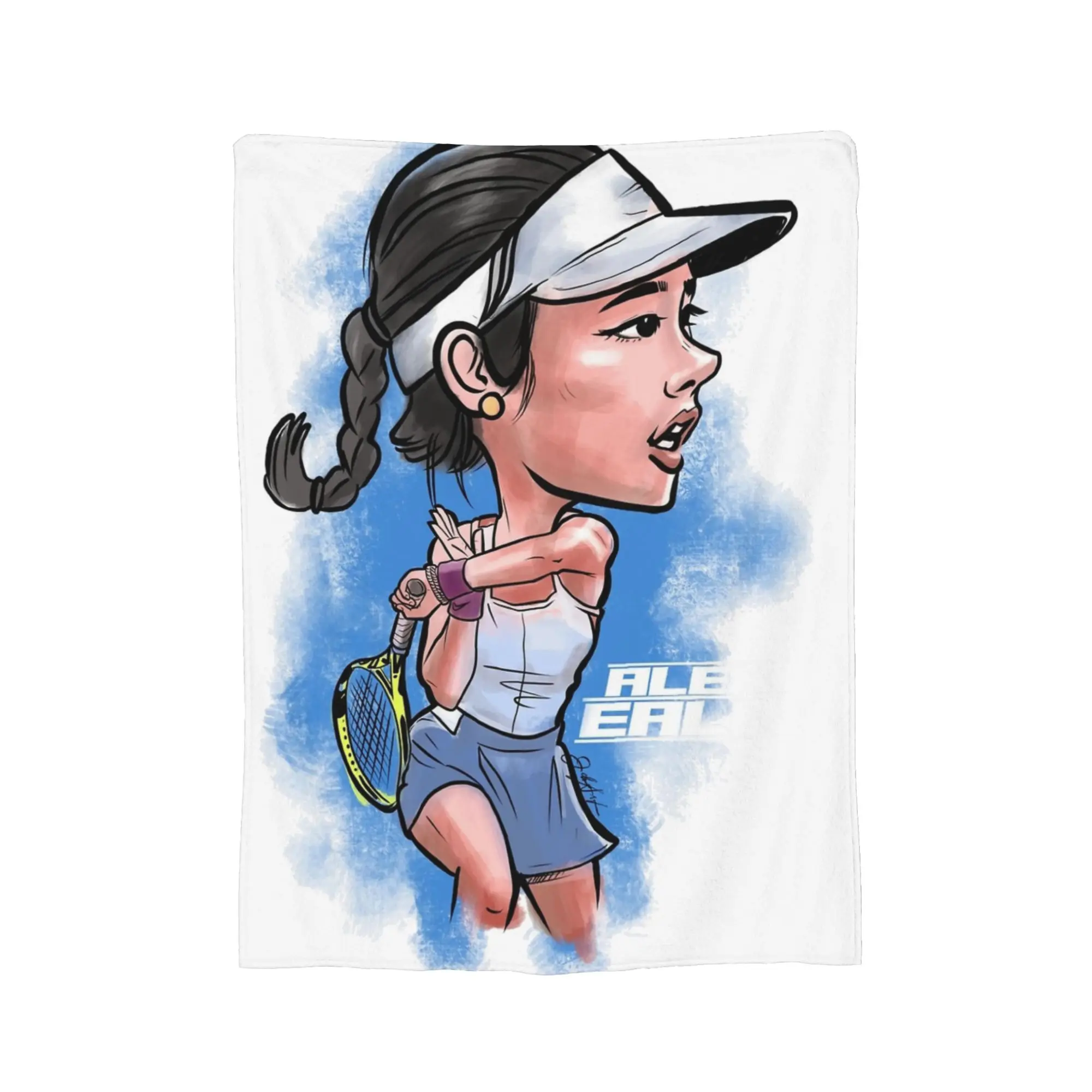 Alex Eala Tennis Player Blankets  Flannel Funny Breathable Throw Blankets for Home Autumn/Winter