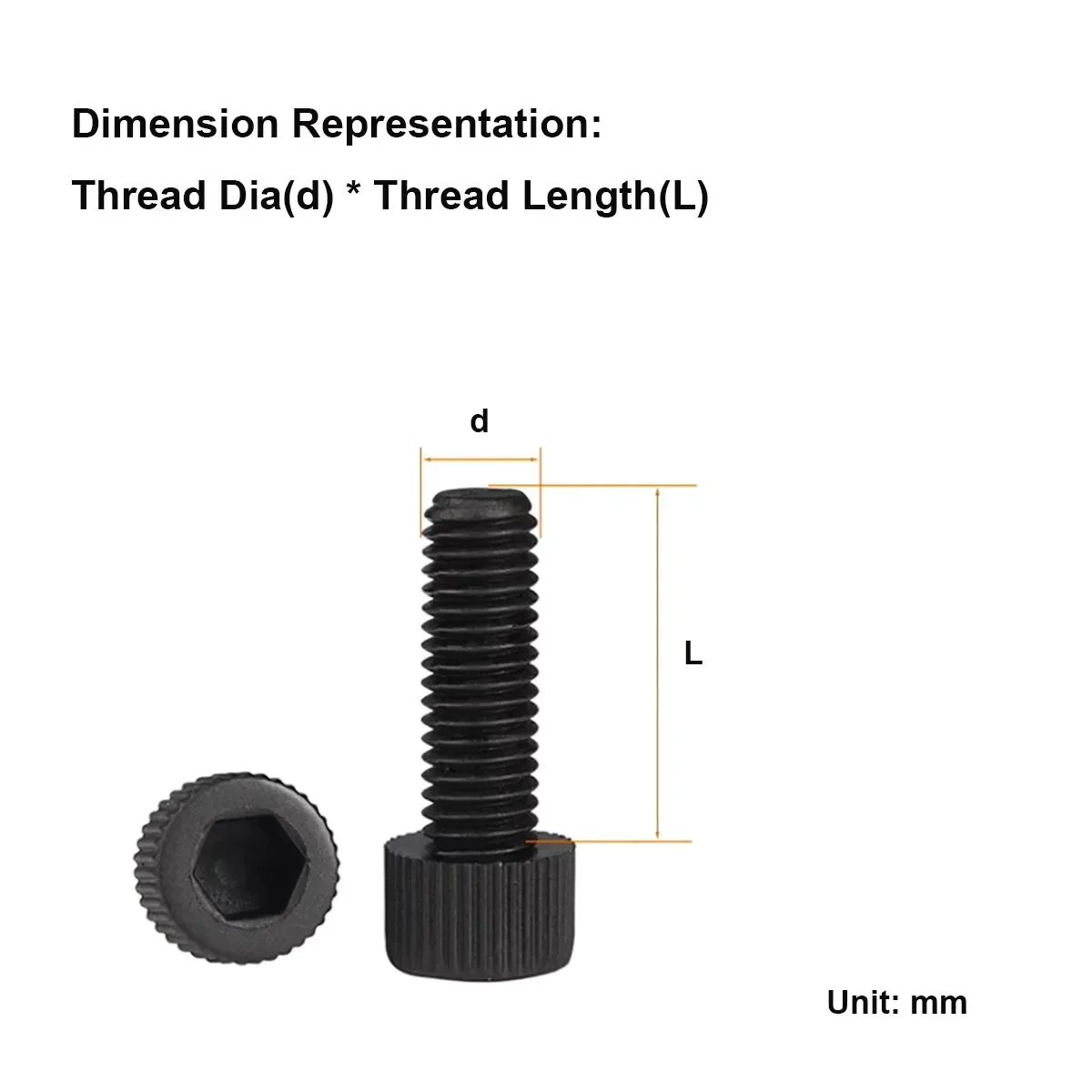 M3M4M5M6M8M10M12 Black Nylon Hexagonal Cylindrical Head Knurled Screw Plastic Insulated Cup Head Bolt