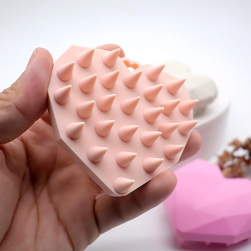 

Silicone Shampoo Brush Head Scalp Massage Comb Hair Root Itching Clean The Scalp Thoroughly Body Massage Brush Bath Brush