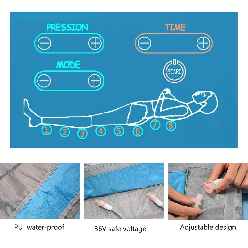 Portable Weight loss Vacuum Slimming Body Air Lymph Drainage Lymphdrainage Pressotherapy Therapy Machine