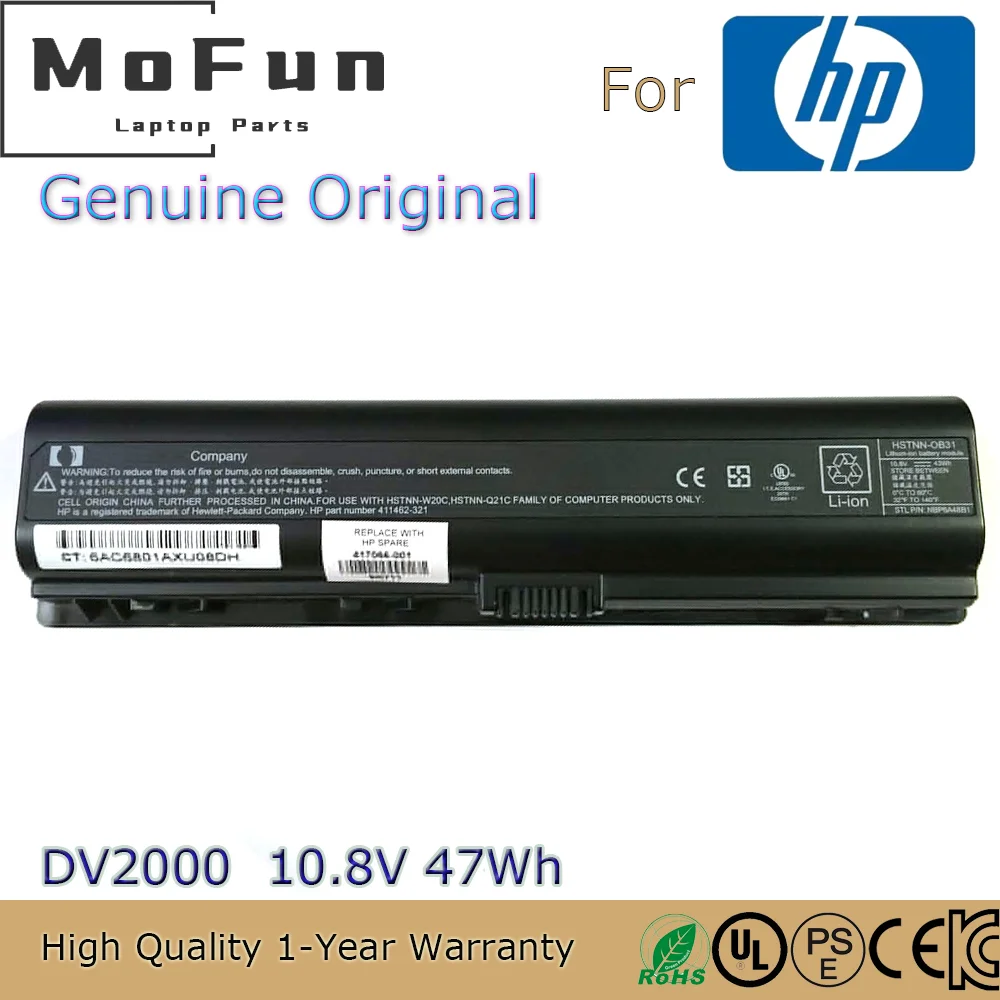Imagem -01 - Brandnew Original Hstnn-ib31 10.8v 47wh Bateria do Portátil para hp Pavilion Dv2000 Dv2500 Dv2600 Dv2700 Dv6000 V3000 V6000 brandnew original hstnn ib31 108v 47wh bateria do portatil para hp pavilion dv2000 dv2500 dv2600 dv2700 dv6000 v3000 v6000 01
