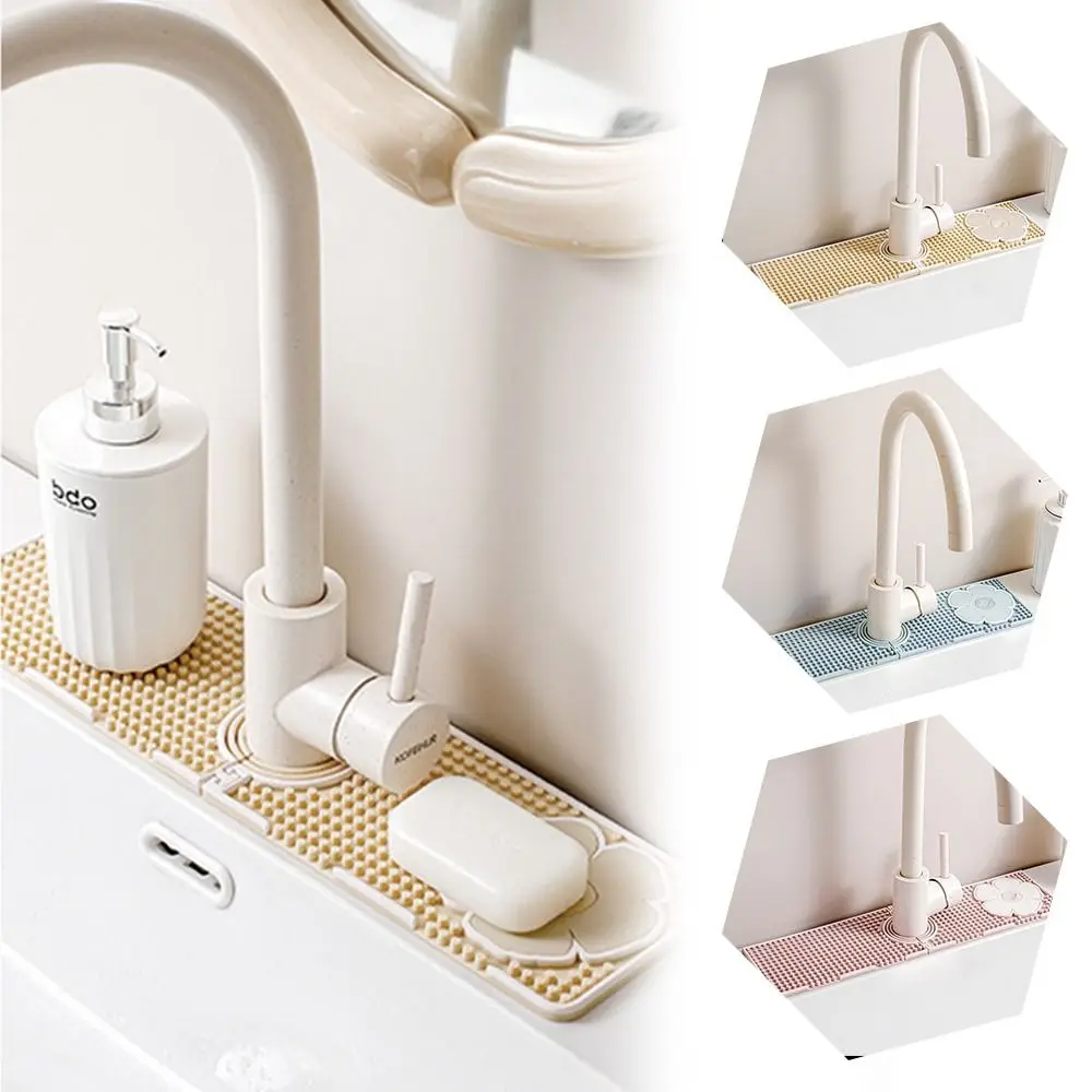 

Прочный складной сливной коврик для крана, силиконовые брызгозащищенные сливные подушечки для раковины, коврик для улавливания воды для крана, аксессуары для ванной/кухни