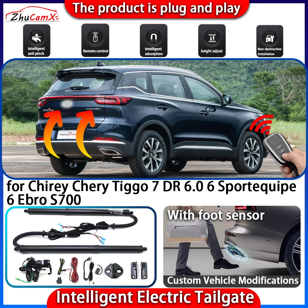 

Smart Powered Tailgate System for Chirey Chery Tiggo 7 DR 6.0 6 Sportequipe 6 Ebro S700 Automatic Intelligent Lift Control Kit