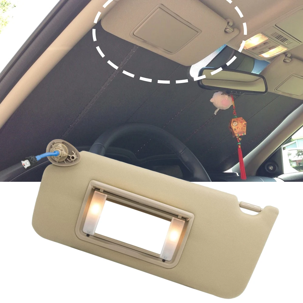 Car Interior Sun Visor Panel With Makeup Mirror and Light for Honda Accord 2008 2009 2010 2011 2012 2013 2014 2015 2016