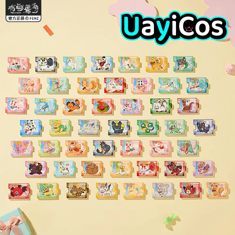 

In Stock Official Fabulous Beasts Cartoon Babao Sugar Acrylic Refrigerator Sticker Ornament Doll Accessories Anime Toy Kids Gift