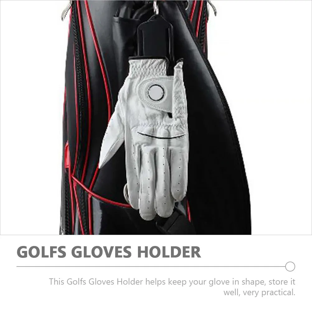 2 قطعة أصحاب قفازات الغولف المحمولة البلاستيك النخيل شكل دعم رفوف مشبك كليب مريحة قفاز تجفيف رفوف قفازات حامل #4