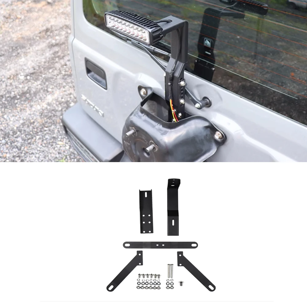 for-suzuki-jimny-jb64-jb74-2019-car-refit-tail-light-lamp-rear-door-tailgate-flagpole-bracket-holder-decorative-cover