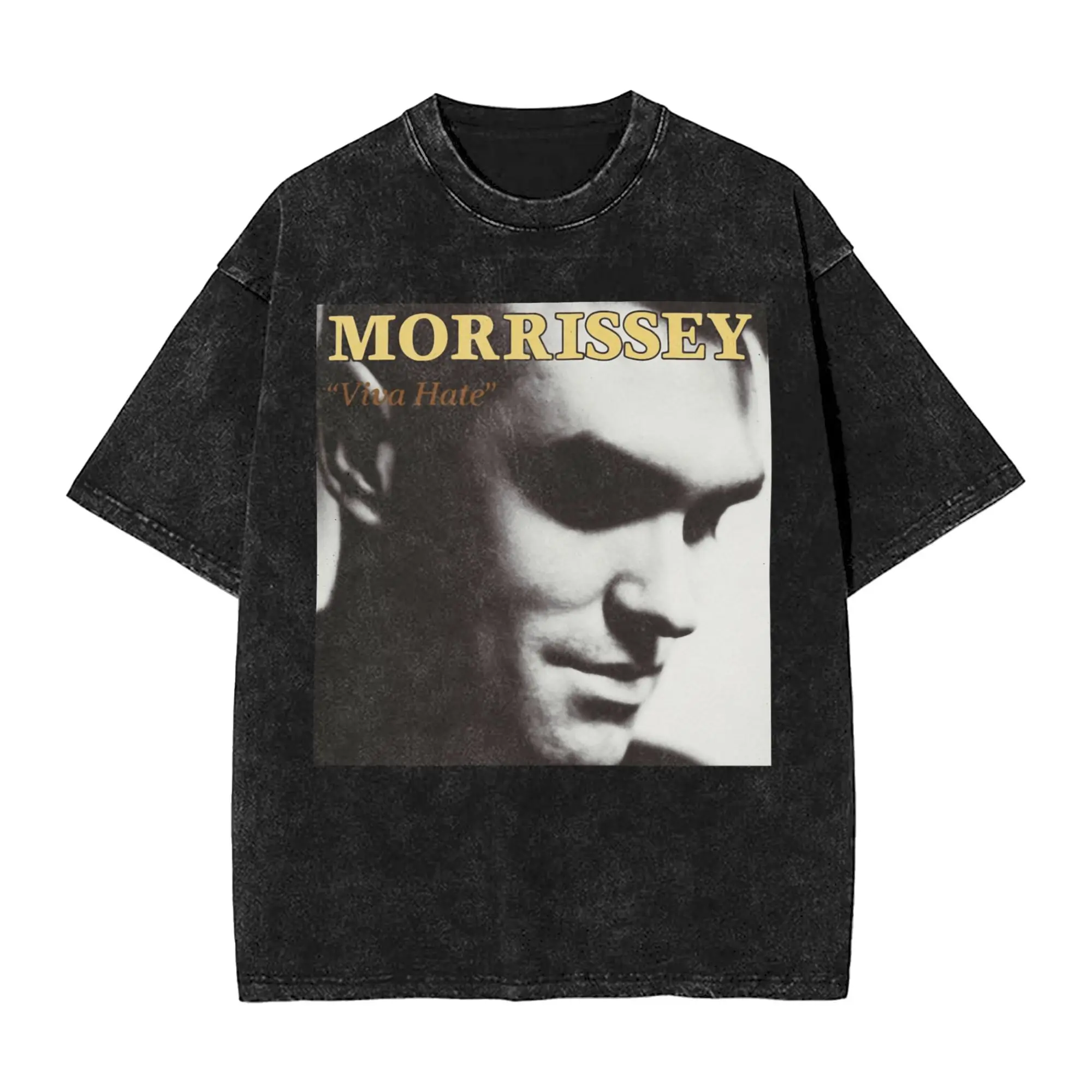 

Футболка Morrissey Tour 2025, мужская винтажная футболка из чистого хлопка с круглым вырезом, футболки The Smiths, одежда с короткими рукавами, идея подарка