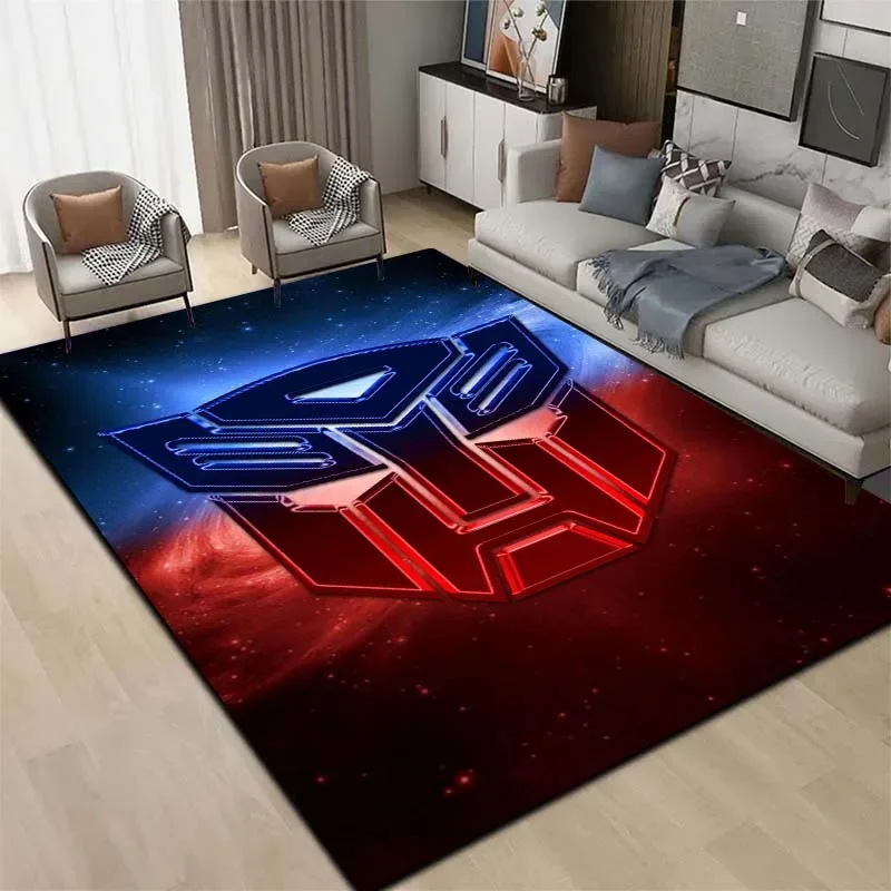 Fashion HD movie T-Transformers car printed carpet hotel living room bedroom decoration flannel anti slip carpet gift