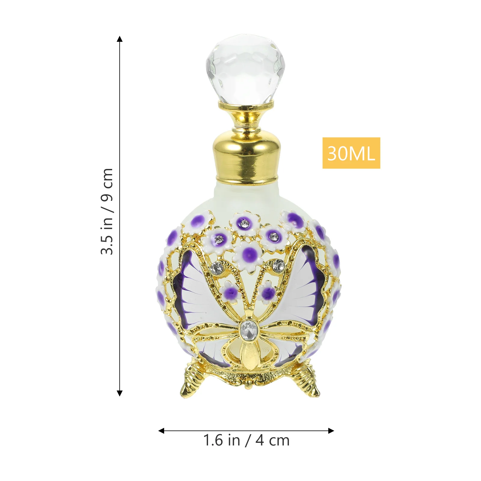 Garrafa de óleo essencial dubai vazia garrafas de perfume itens decorativos de vidro vintage recarregável fantasia