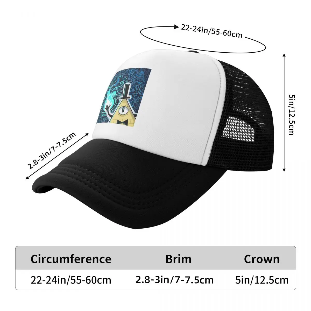 Cartoon Gravitys Falls  Cap Fashion Mesh Baseball Caps Adjustable Hat Hip Hop Summer Unisex Baseball Hats