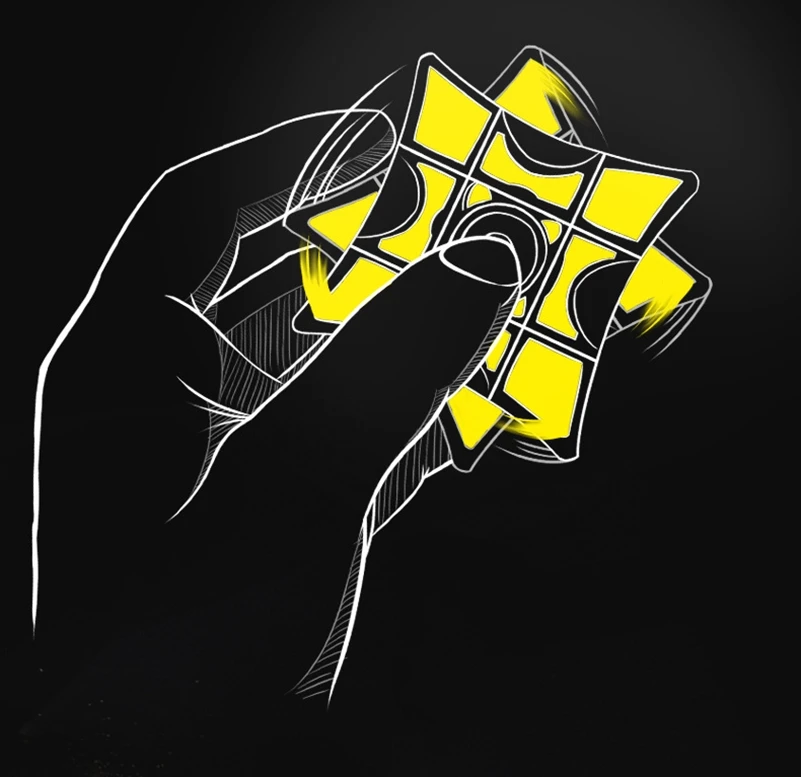 Spinner Cube, ปลายนิ้ว gyro, EDC ของเล่นป้องกันความวิตกกังวล 1x3x3 Magic cube ความเร็ว Cube ปริศนาเกมก้อน Mofangge cube ปลายนิ้วของเล่น
