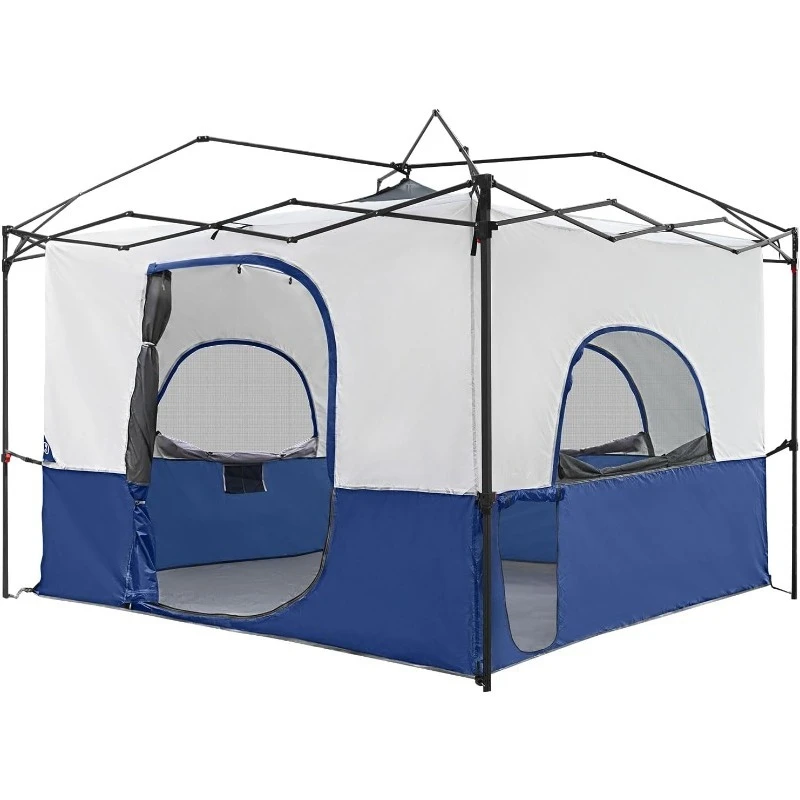 

Camping Inner Tent, Converts 10'x10' Straight Leg Up Canopy into Camping Tent, with 1 Dog Hole–Fully Vented Roof