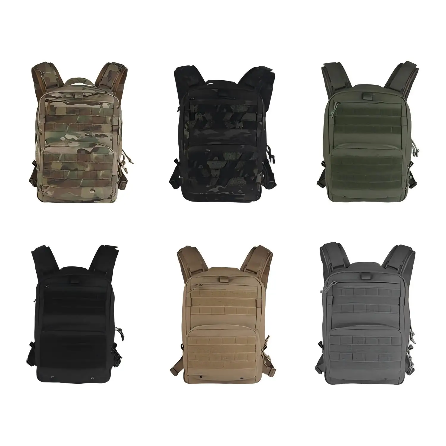 JPCR Large Capacity Backpack Rucksack Multipurpose Knapsack Used alone and Compatible With Vest Plate Carrier Chest Rig