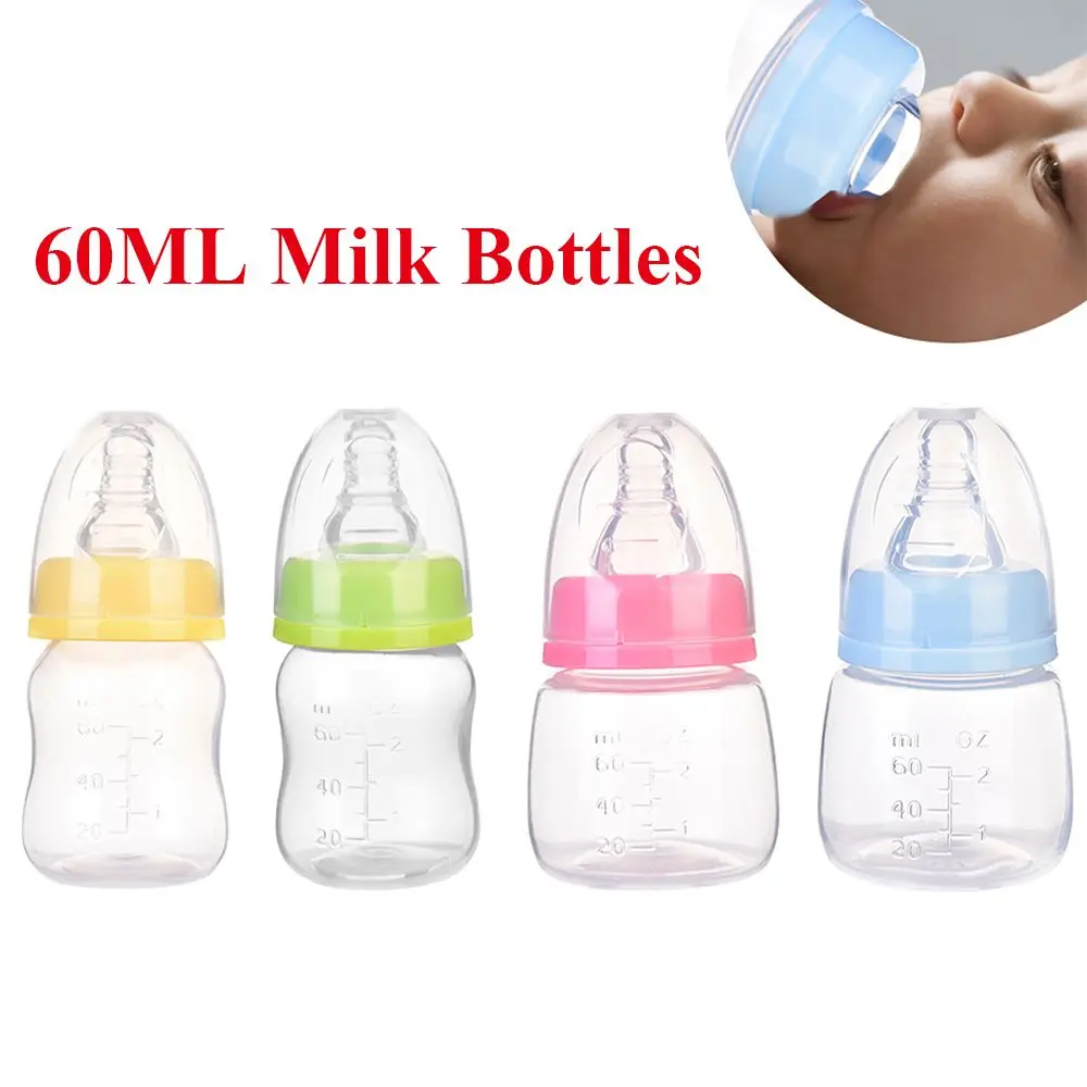 60ML Mini Newborn Feeder BPA Free PP Plastic Fruit Juice Baby Bottle Feeding Bottle Milk Bottles Infant Baby Nursing Bottle