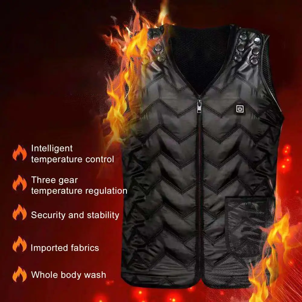 

Vest Thermal Sleeveless Garment USB Powered Electric Heating Warm Charging Heating Waistcoat