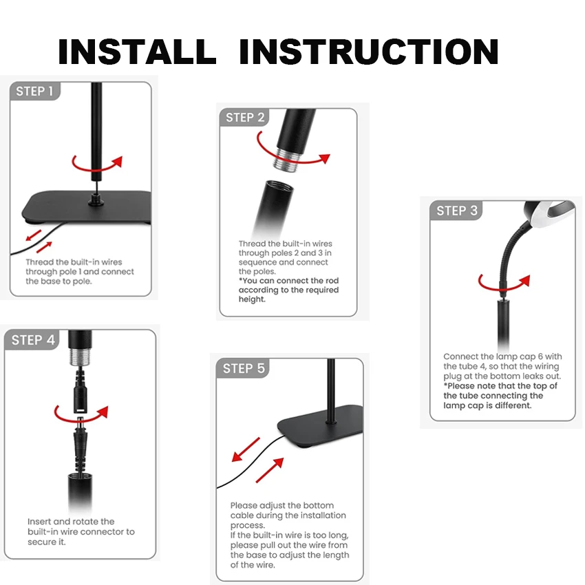 Plant Grow Light,for Indoor Plants Full Spectrum,LED Floor Plant Growing Lamp with Height Adjustable Stand,for Small Large Plant