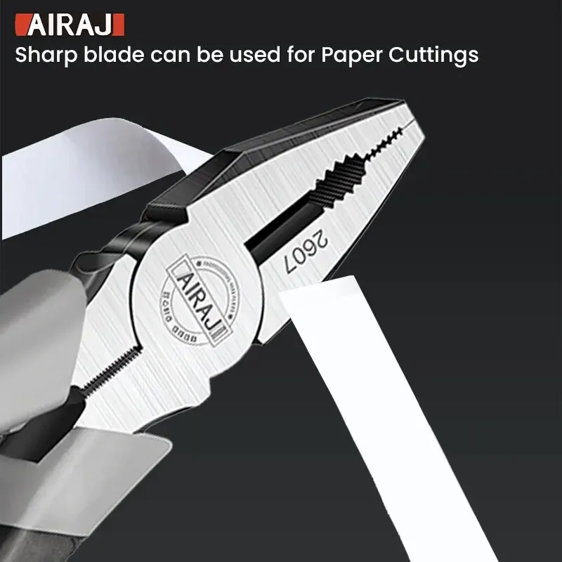 AIRAJ 6/8 Inch Multifunctional Diagonal Pliers Needle Nose Pliers Hardware Tools Universal Wire Cutters Electrician