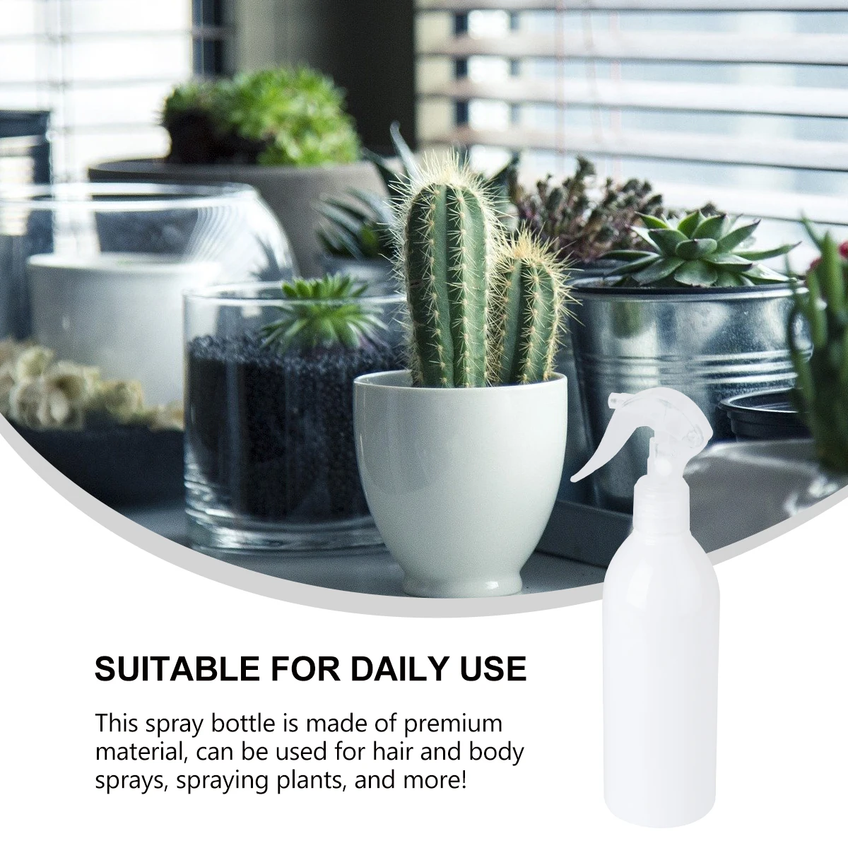 

3Pcs Plastic Spray Bottles Leakproof Press Type Multi-Function Mist Watering Storage Container for Hair Plant Body Use