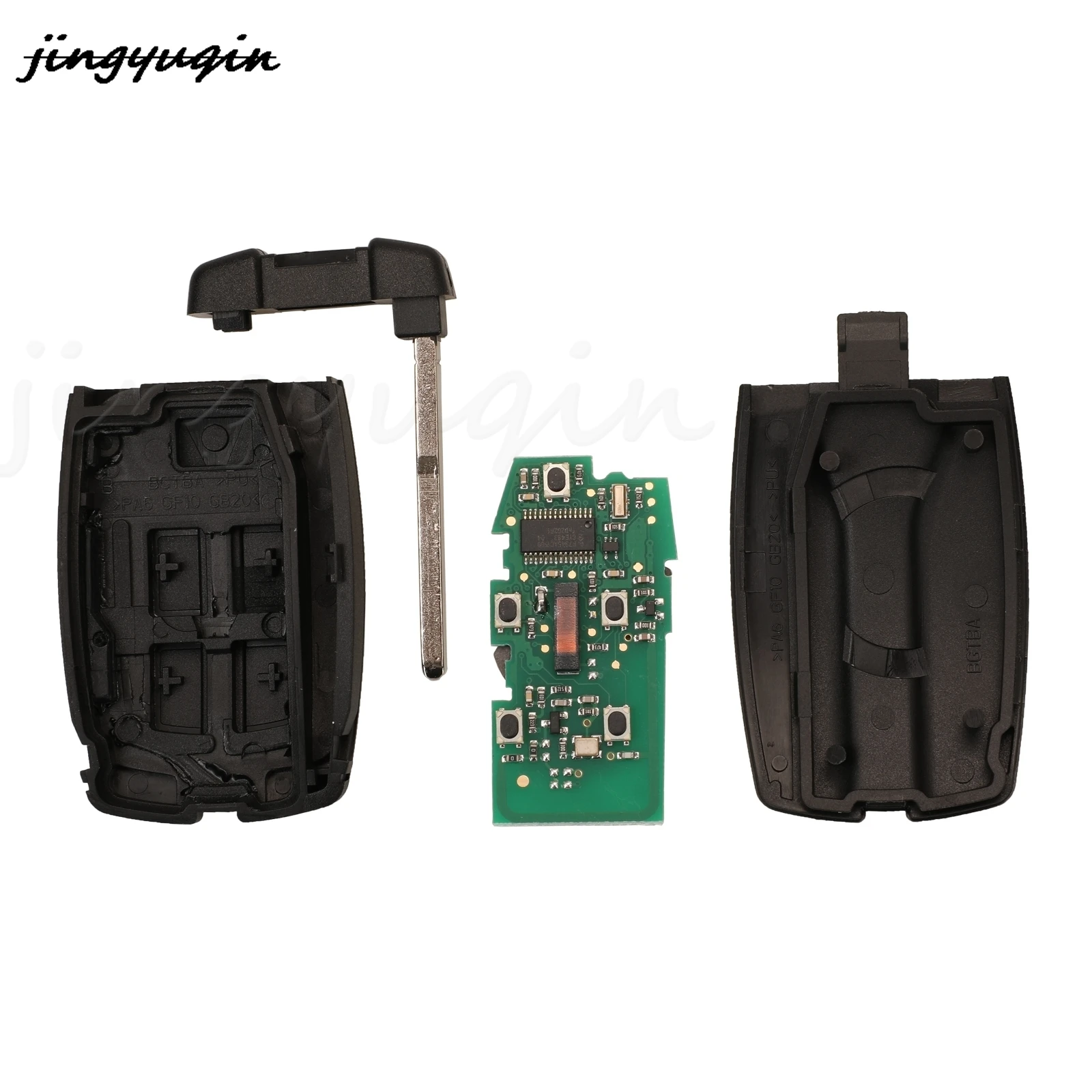 Jingyuqin لاند روفر فريلاندر 2 3 LR2 سبورت رينجر روفر 5 أزرار مفتاح السيارة عن بعد فوب 315/433 ميجا هرتز Pcf7953 رقاقة لا شعار