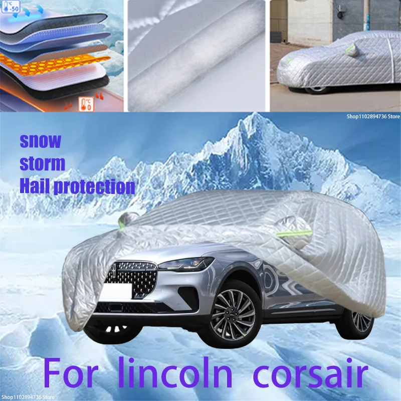 

For lincoln corsair Outdoor Cotton Thickened Awning For Car Anti Hail Protection Snow Covers Sunshade Waterproof Dustproof