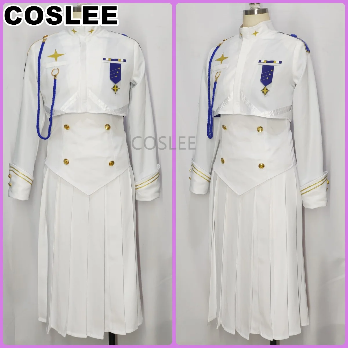 COSLEE Game Blue Archive Student President Cosplay Costume Fashion Uniform Halloween Party Outfit Men Women Custom Made New