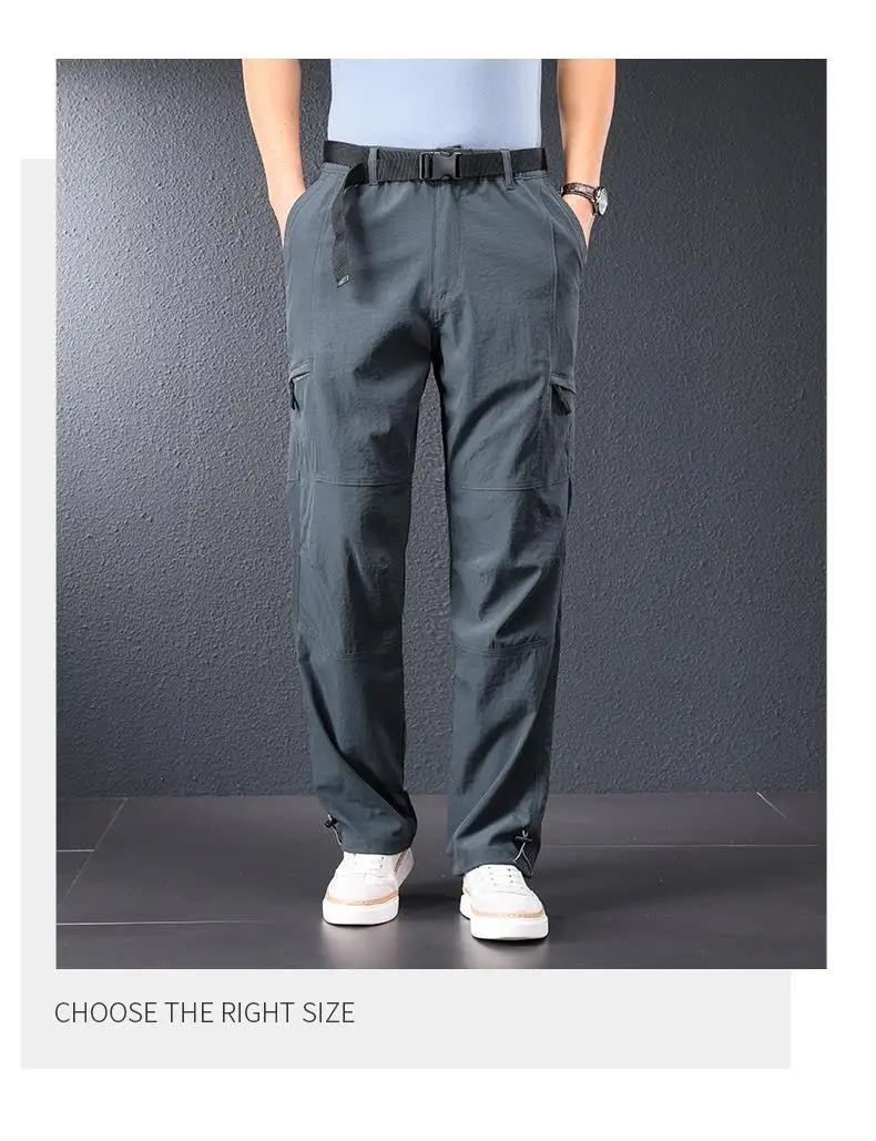 2026 neue Wandern Hosen Männer Frühling Sommer Eis Seide Kühlung Leichte Outdoor Casual Hosen für Männer Schnell Trocknend Angeln Reise Hosen – Detail 4
